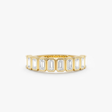 925 Silver Octagon Diamond Ring – 18k Gold Plated