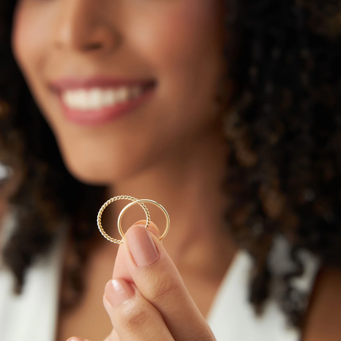 Twisted Rope Wedding Band | Dainty Stackable Ring