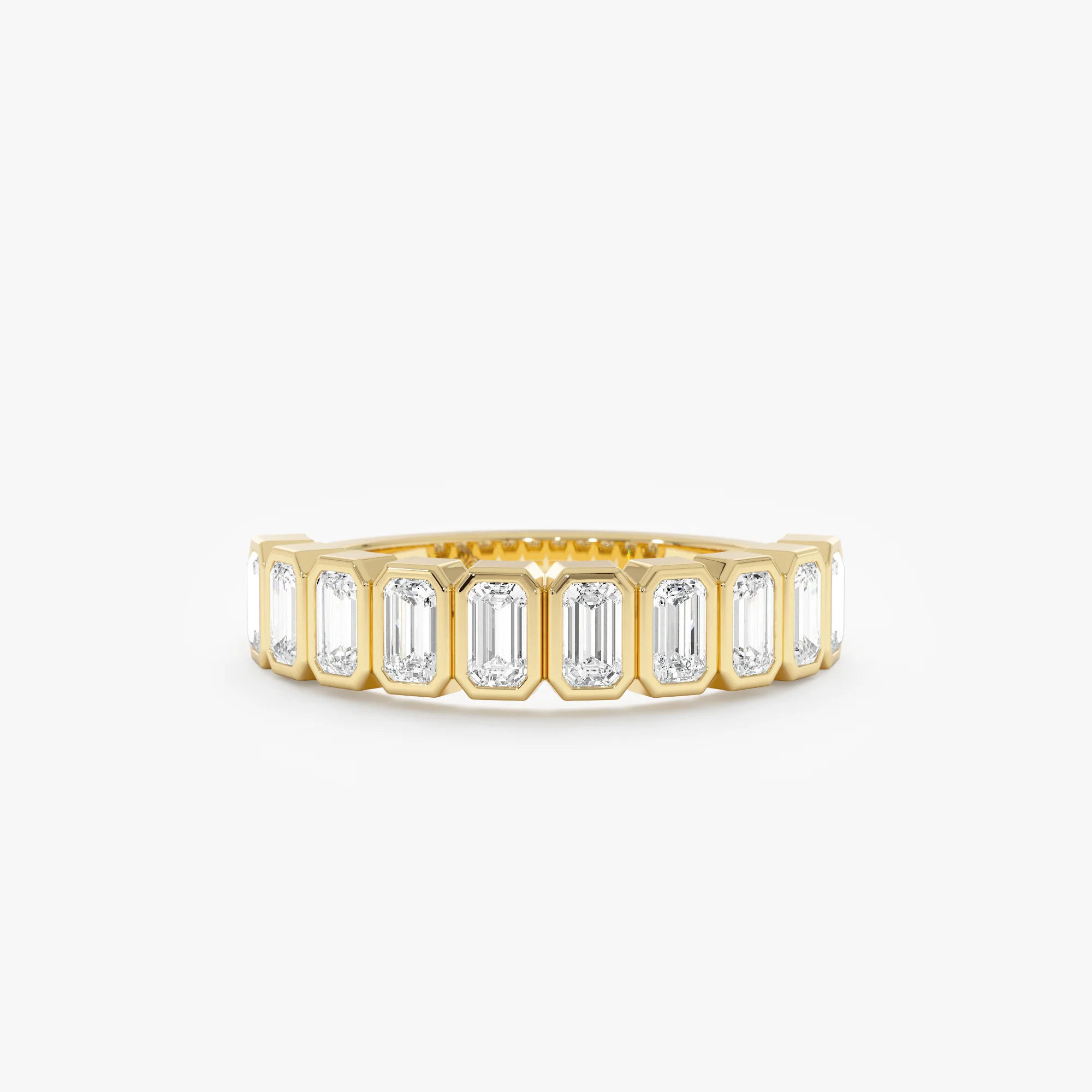 925 Silver Octagon Diamond Ring – 18k Gold Plated